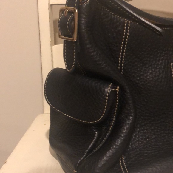 Dooney & Bourke black leather shoulder bag - Picture 3 of 10